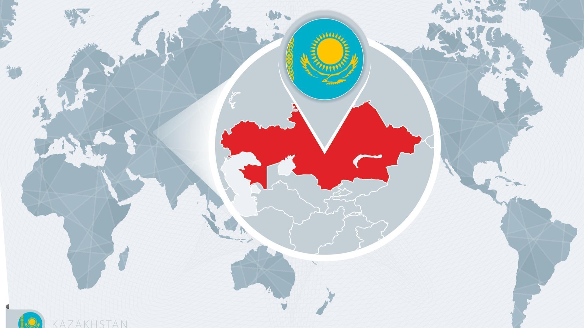 kazakhstan na karte mira
