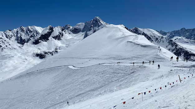 scenic view snowcapped mountains against clear blue sky 1048944 14564646