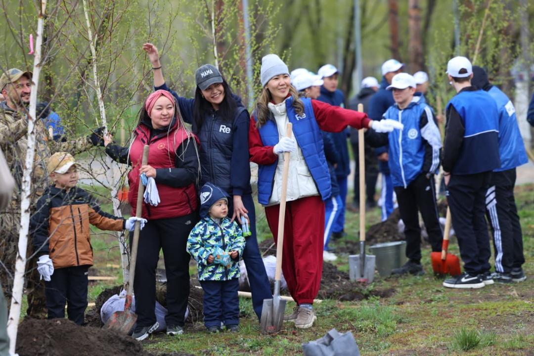 Жители Костанайской области высадили 12 тысяч деревьев в рамках акции «Таза Қазақстан»