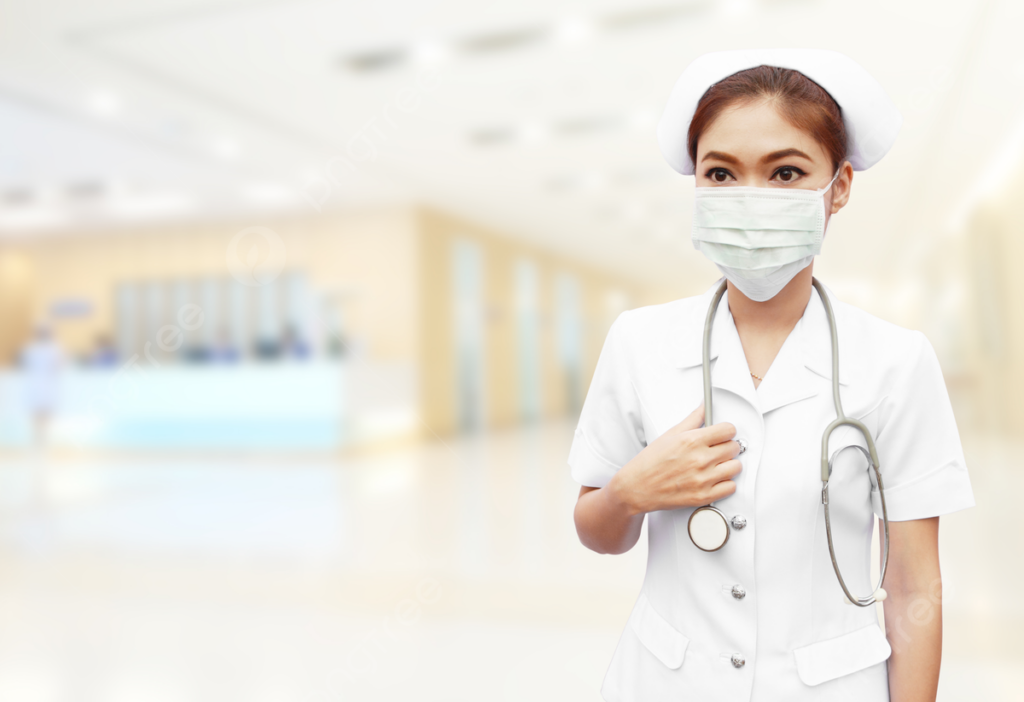 12 мая — Международный день медицинской сестры в Казахстане 1 pngtree nurse with stethoscope in hospital beautiful asian care photo picture image 12477887