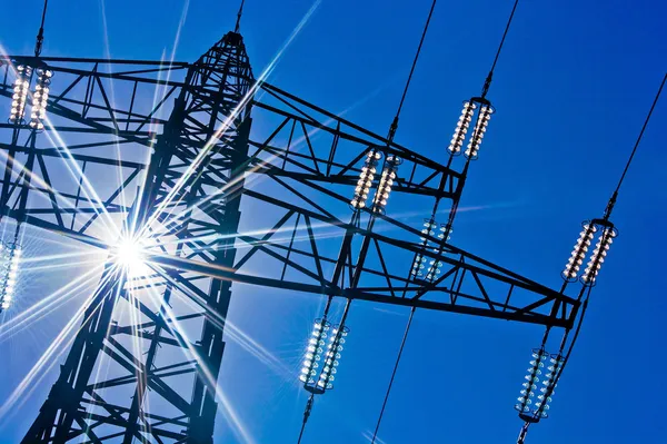 depositphotos 11399108 stock photo powerline with sun