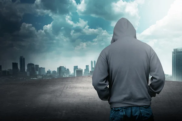 depositphotos 79573360 stock photo faceless man in hood on