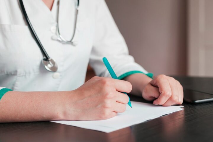 doctor with medical report 23 2148150995