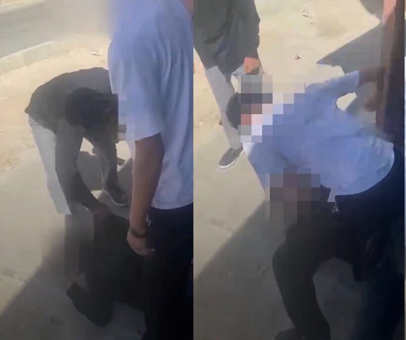 В Актау на видео попало групповое избиение мужчины